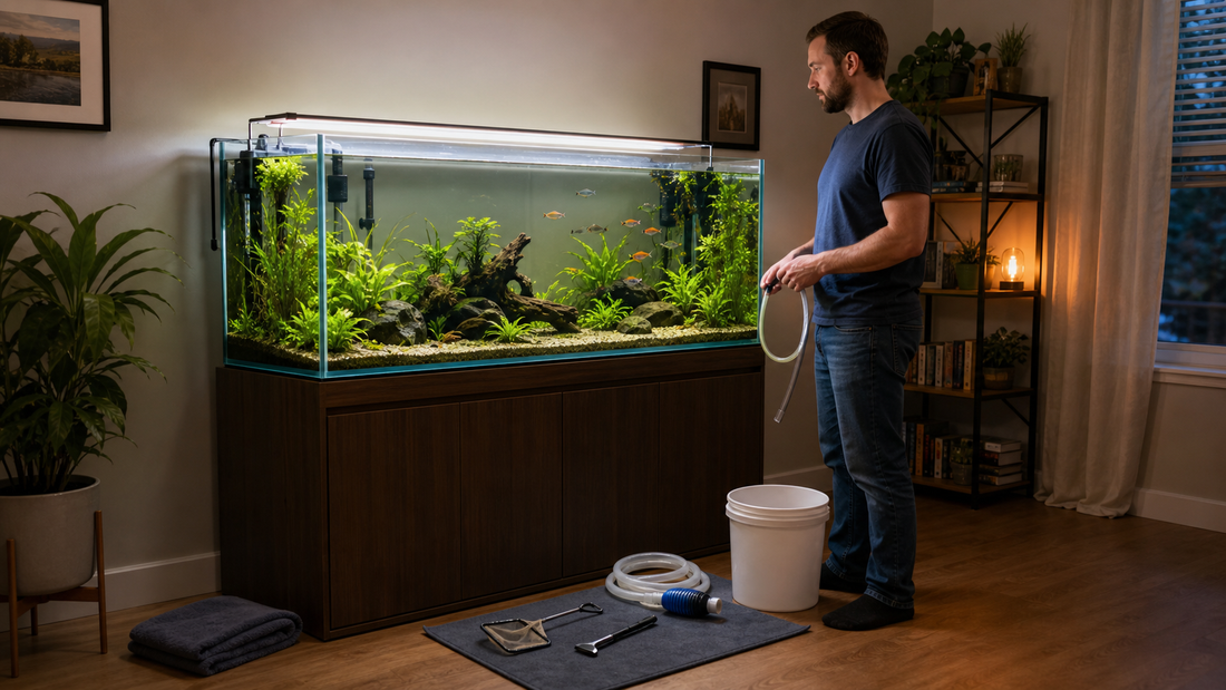 A Calm Aquarium Maintenance Routine Starts Before the Bucket Comes Out