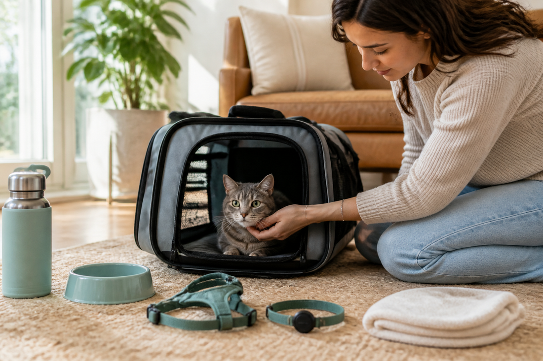 A Pet Travel Checklist for Carriers, Harnesses, and Trackers