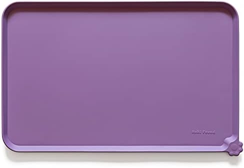 Hoki Found Large High-Sided Silicone Pet Food Tray - Non-Slip Bowls
