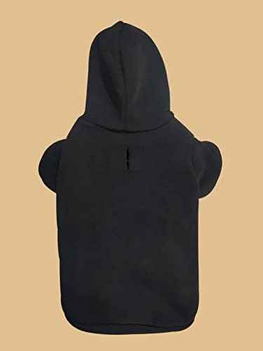 QWINEE Basic Dog Hoodie Sweatshirt Puppy Sweater Warm Cat Costumes Pet