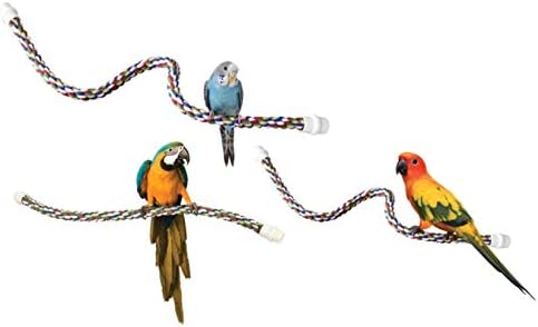 JW Pet Comfy Perch For Birds Flexible Multi-color Rope, Medium - Image 6