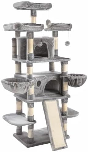 SHA CERLIN 68 Inches Multi-Level Large Cat Tree - Image 10