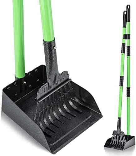 MXF Pooper Scooper, Dog Pooper Scooper Long Handle Stainless Metal