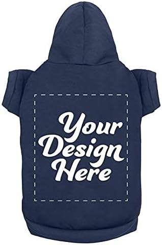 Personalized Dog Hooded Sweatshirt Custom Pet Pullover Hoodie Text/Image by apparelyn