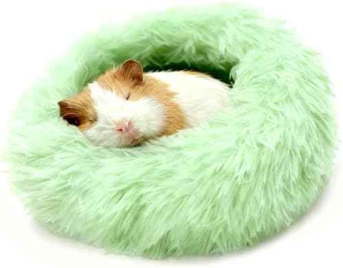 Guinea Pigs Bed Small Animal Bedding Donut-Shaped Burrowing Pet Bed