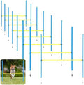 Hollowfly 8 Set Dog Agility Jump Adjustable Dog Agility Hurdle