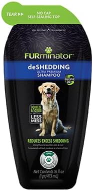 FURminator DeShedding Shampoo Squeezable Pouch, 16 Fluid Ounces, Moisturizing by FURminator