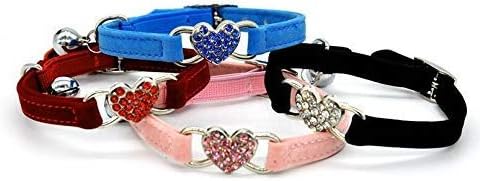 CHUKCHI Pink Soft Velvet Safe Cat Adjustable Collar - Image 2
