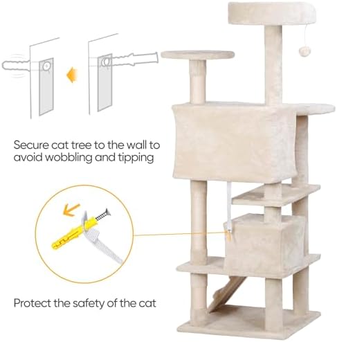 Nova Microdermabrasion 54 in Cat Tree Tower for Indoor Cats