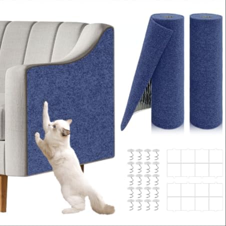 2 Pcs Total 78.8"x15.8" Cat Scratch Mat, Cat Scratch Couch Furniture Protector by Unknown