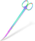 Mandala Crafts 10 Inches Rainbow Stainless Steel Curved Aquarium Scissors by MandalaCrafts