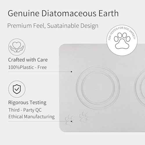 Diatomite Stone Pet Feeding Mat for Dog Cat Super Absorbent Diatomite