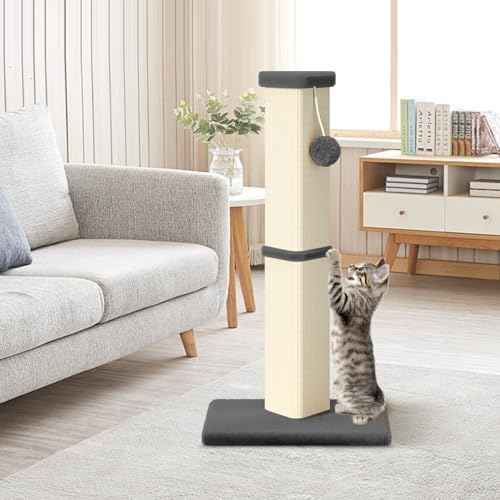 Cat Scratching Post, 32 Inch Tall Scratching Post for Indoor with
