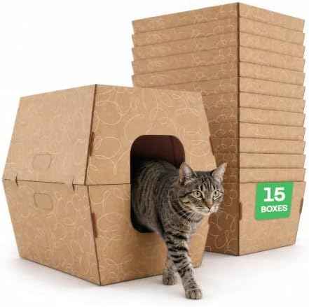 Cats Desire Disposable Cat Litter Boxes with High Sides - 15 Boxes