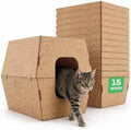 Cats Desire Disposable Cat Litter Boxes with High Sides - 15 Boxes