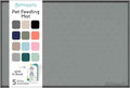 Dog Food Mat - 28x18 Raised Edges Dogs Mat for Food and Water Prevent