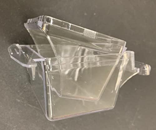 Mcage Lot of 4 Clear Transparent Bird Cage Birds Feeding & Watering Feeder Cups - Image 6