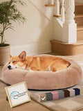 OhGeni 31 inches Calming Donut Orthopedic Dog & Cat Bed for Medium