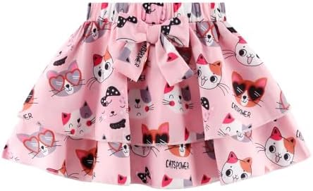 Girls Skirt Set 2 Piece Outfit Toddler Summer Clothes Ruffle Sleeve