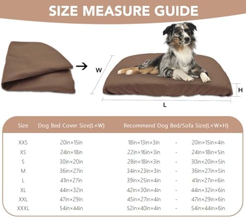 Dog Bed Cover Waterproof Replacement Machine Washable Covers for Dog
