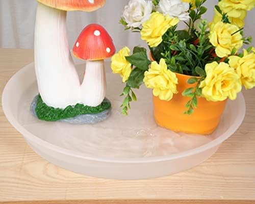 2 Pack of 14 inch Plant Saucer, 1.7" Depth Tray, Large Deep Garden Plastic - Image 3