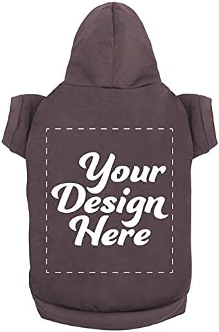 Personalized Dog Hooded Sweatshirt Custom Pet Pullover Hoodie Text/Image by apparelyn