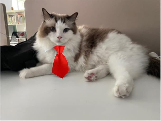 8 Pieces Pets Dog Cat Bowtie Pet Sunglasses Pet Costume Adjustable Formal - Image 8