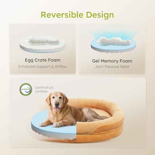 CWAWZ XL Orthopedic Dog Bed, Extra Large Dog Bed, Dog Sofa for Large