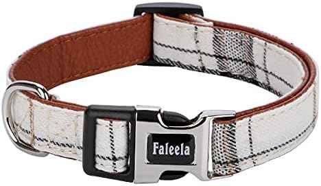 Faleela Soft &Comfy Bowtie Dog Collar,Detachable and Adjustable Bow