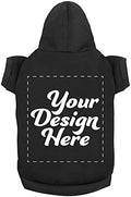 Personalized Dog Hooded Sweatshirt Custom Pet Pullover Hoodie Text/Image by apparelyn