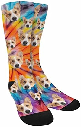 Custom Face Socks, Personalized Dog Lover Pet Photo Picture on Socks Unisex - Image 2