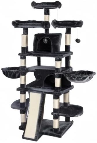 SHA CERLIN 68 Inches Multi-Level Large Cat Tree - Image 10
