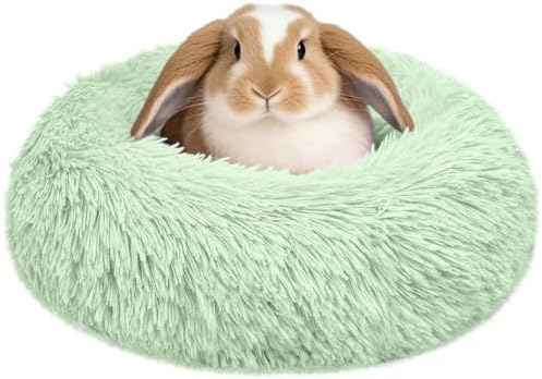 Bunny Rabbit Hideout Bed Small Animal Bedding Donut-Shaped Burrowing