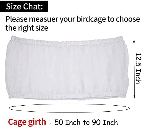 Universal Bird Cage Seed Catcher, Seed Catcher Guard Net Cover, Parrot Nylon - Image 2