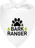 Bark Ranger White Dog Bandana, Funny Gifts by ZBBFSCSB