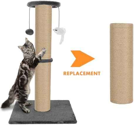 PowerKing Thick Natural Sisal Replacement Scratching Post,15.7"