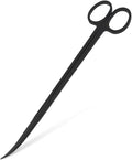 Mandala Crafts 12 Inches Black Stainless Steel Curved Aquarium Scissors by MandalaCrafts