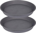 2 Pack of 16 17 inch Plant Saucer, 2.3" Depth, Plant Trays by Bleuhome