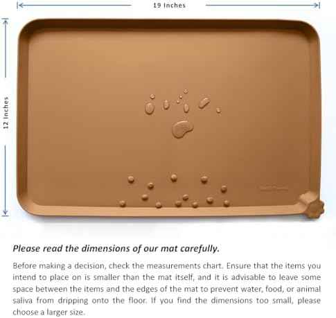 Hoki Found Silicone Pet Food Mats Tray - High-Lips Pet Dog Cat Bowl