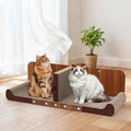 34 Inch Cat Scratcher Bed, Upgraded Cardboard Scratching Pad, Extra