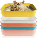 5PCS Small Litter Box, Plastic Kitten Litter Box, 13.9 x 9.8 x 3 Inch