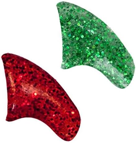 Glitter Christmas Combo Soft Nail Caps Cats Claws 40pk Large Size by Purrdy+Paws