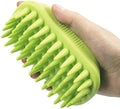 Pet Silicone Shampoo Brush for Long & Short Hair Medium Large Pets Dogs Cats by Zoopolr