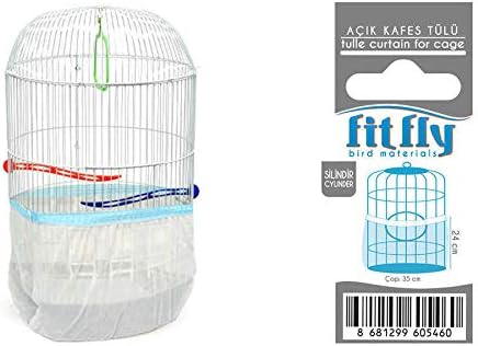 Cylinder Bird Cage Seed Catcher Mesh Max 53" Circumference, Elegant Stlish - Image 3