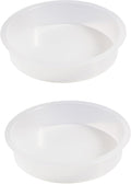 2pcs Plastic Round Bird Feeders Bowls, Wild Birds Seed Feeder Tray Bird Bath by Unknown