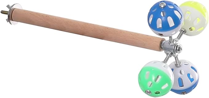 Bird Perch Toy with Rotating Balls, Parrot Stand, Spinning Perch Toy - Image 6