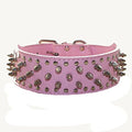 Serijoars Spiked Studded Dog Collar, PU Leather Dog Collar, Adjustable Pet by Serijoars