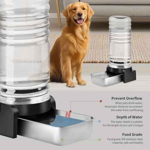 Marchul 1 Gallon Cat Water Dispenser, Automatic Gravity Dog Water Bowl