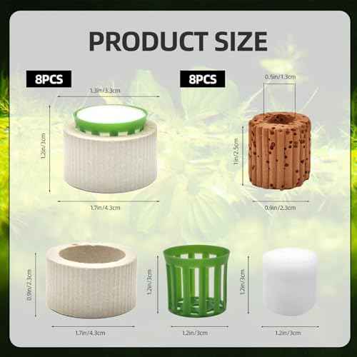 16 Pack Aquarium Plant Weights, Aquatic Plants Fixed Ring Set