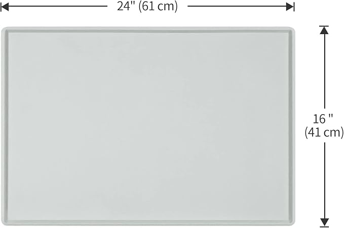 Dog Food Mat, Silicone Waterproof Food Tray, Non Slip Pet Bowl Mats Placemat - Image 5